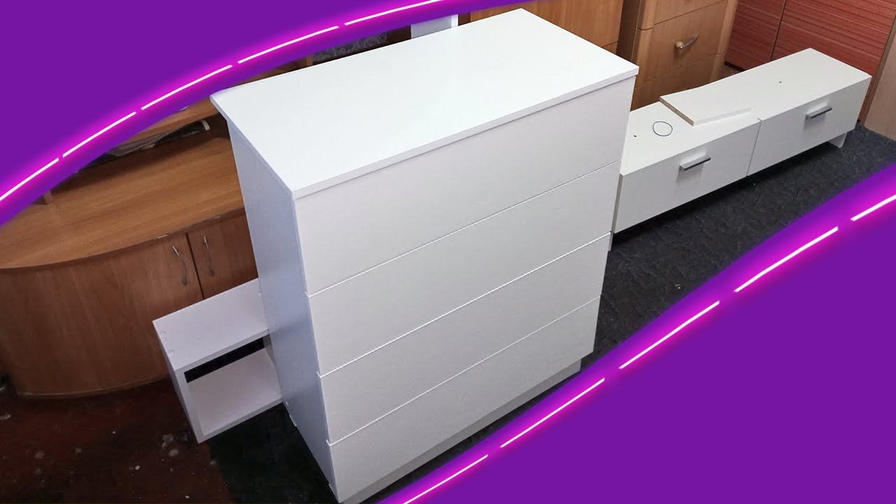 РАСПАКОВКА КОМОД ДЛЯ ХРАНЕНИЯ ВЕЩЕЙ 4 ЯЩ., 70х35x85,6 СМ смотреть онлайн