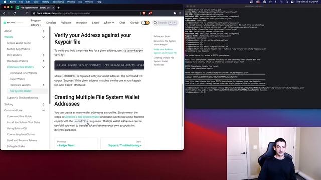 Creating a Solana CLI Wallet смотреть онлайн