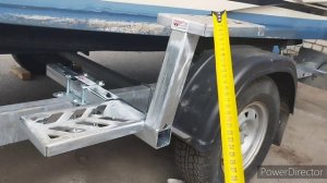 Двойная подножка на лодочный прицеп.