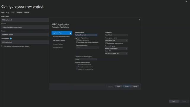 C++ MFC Desktop Application in Visual Studio 2019 смотреть онлайн