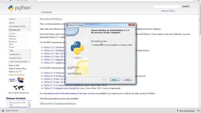 Python 2.7 Tutorial 1: Download and Install Python
