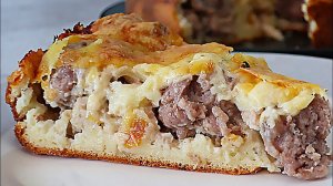 Пирог с фрикадельками. Мужчинам придется по вкусу. Мясной пирог