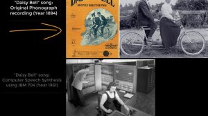Daisy Bell song: Computer Speech Synthesis (1961) vs Human singer (1894)