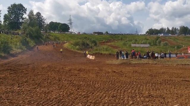 85см3 первый старт. 2этап Первенства России по мотокроссу, 1.07.2023 Вельяминово #motocross #mx