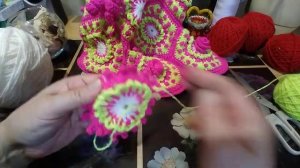 Вяжем сапожки крючком. Шестиугольный мотив. Войлочная стелька.