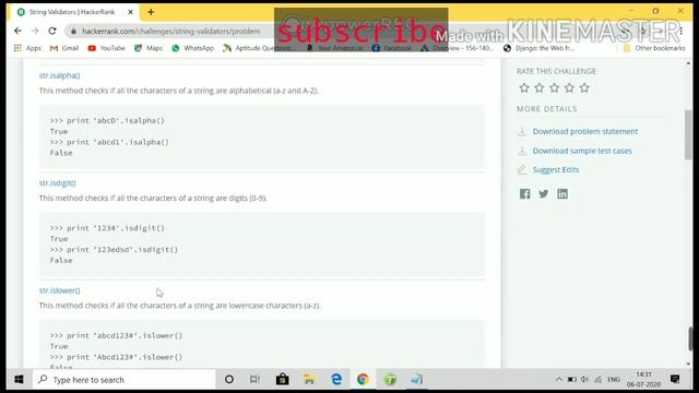 hackerrank  solution string validation using any() function|| python  || logic ||and solution