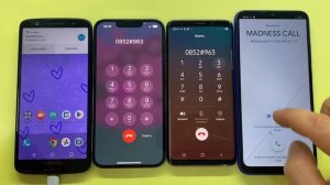 Samsung Galaxy S9 Vs iPhone 13 Pro Incoming Call / Outgoing Call Xiaomi Redmi 9C NFC, Motorola Moto