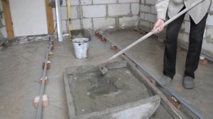Как сделать маячки для стяжки пола Ч.2