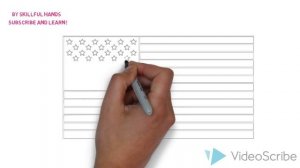 How to Draw an USA flag / Как нарисовать флаг США