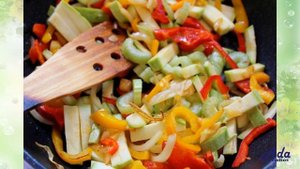 Фунчоза с морским коктейлем Рецепт, пошаговый, как приготовить, видеорецепт