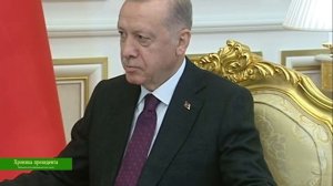 Президент Туркменистана принял президента Турции в Ашгабаде