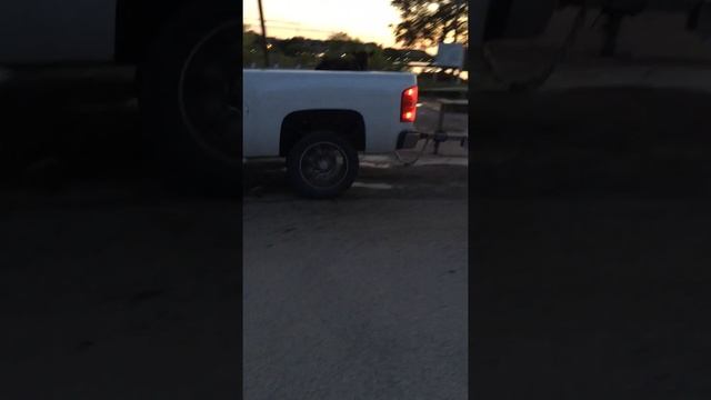 Silverado pulls boat