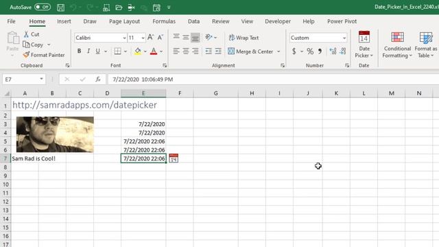 Excel - Free Date Picker Tool - No Office 365 Required! - Episode 2340