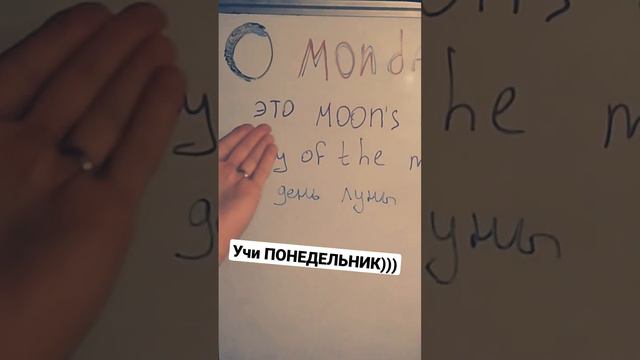 Резонно Учим Понедельник по-английски #Monday #english