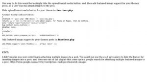 Wordpress: Allowing post attachments without allowing to insert in text (2 Solutions!!)