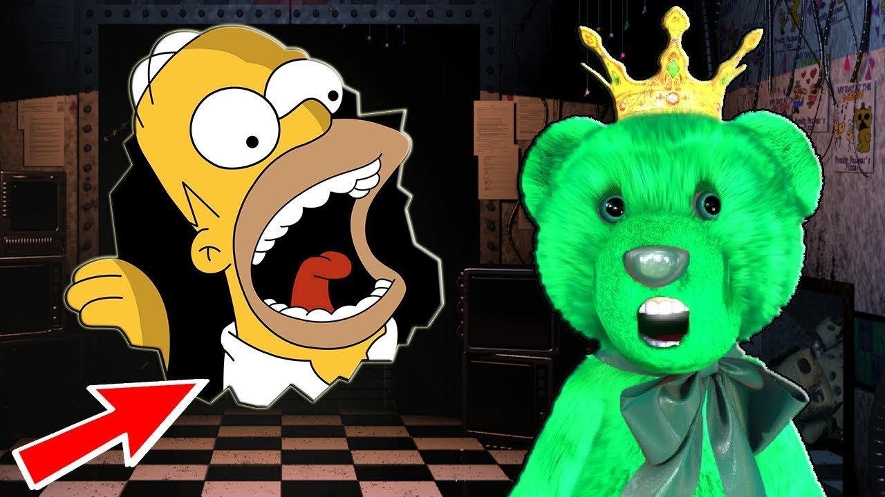 FIVE NIGHTS AT FREDDY'S ☘ GREEN FREDDY ИГРАЕТ ВО ФНАФ ☘ СИМПСОНЫ ВО ФНАФ ☘ Webcam Вебка