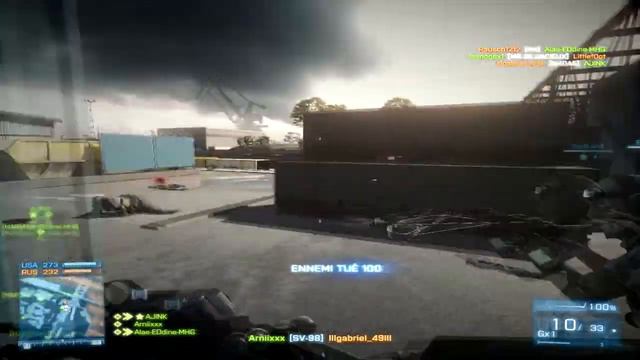[Battlefield 3] sniper gameplay "hacker" AR смотреть онлайн