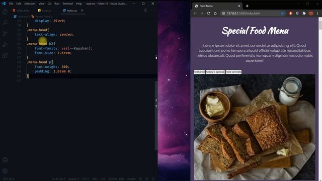Food Menu Category Filter Or Tabs | HTML, CSS & Vanilla JavaScript смотреть онлайн