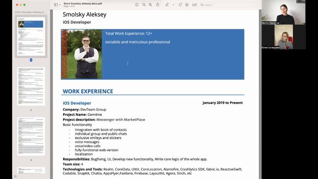 Разбор технических резюме: QA Auto Lead, Senior IOS Developer, Junior JS Developer