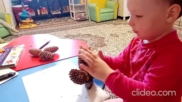 Поделки из шишек смотреть онлайн