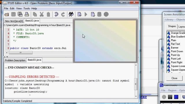 Java Syntax Error - Cannot Find Symbol