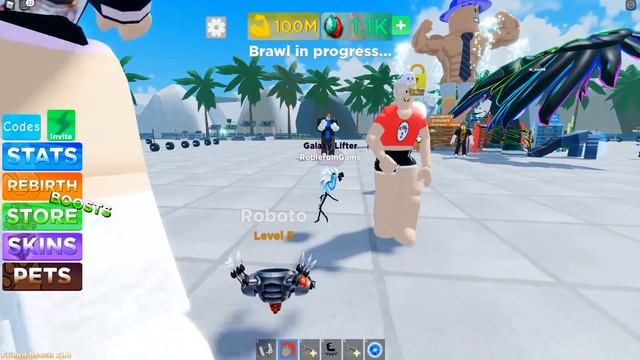 КАЧОК С БЕСКОНЕЧНОЙ СИЛОЙ! УБИВАЮ ВСЕХ С 1 УДАРА! ROBLOX Weight Lifting Legends Simulator смотреть онлайн