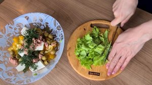 Простой рецепт моего любимого салата с тунцом пп! Очень вкусный- без майонеза