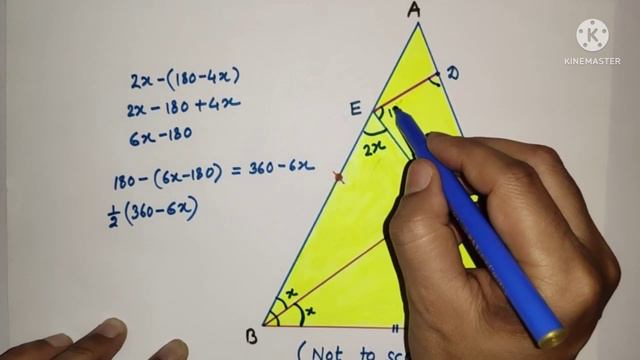 Prove that BF is parallel to ED ||Isosceles ∆ | 9th Grade Geometry | Exterior ∠ || Corresponding ∠.