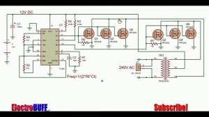 TL494 Inverter Circuit with IRF3205 Power MOSFET (2000W!) 12V to 240V AC