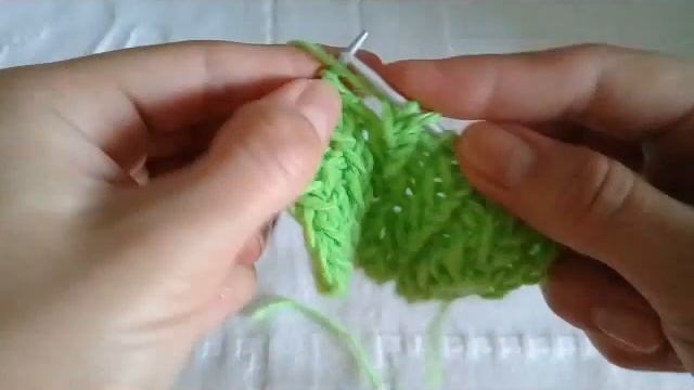 Объемная резинка спицами.