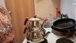 Завариваю турецкий чай в турецком чайнике. ☕