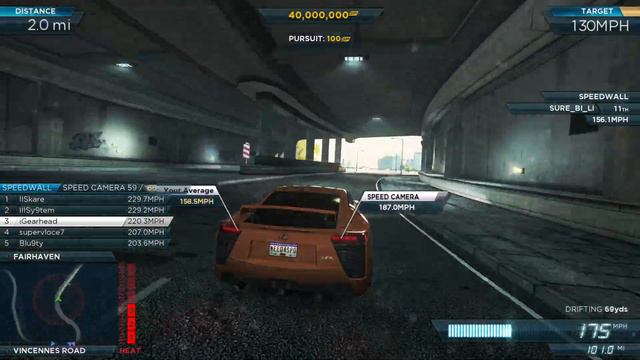 NFS Most Wanted | Downtown Run in the LFA смотреть онлайн