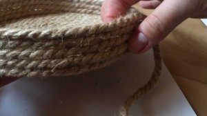 Делаем корзинку из каната