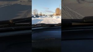 Калдина по снегу.