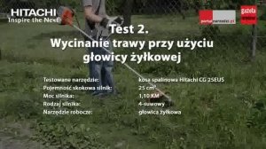 Test kosy spalinowej Hitachi CG 25EUS