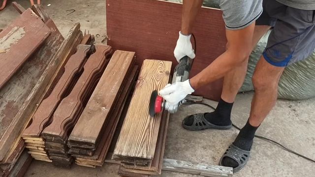 Браширование древесины. Эффект старины.