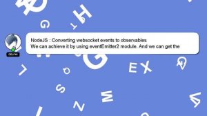 NodeJS : Converting websocket events to observables