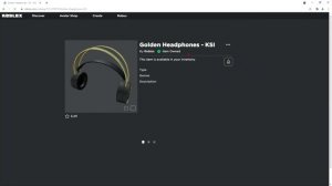 HOW TO GET GOLDEN HEADPHONES IN ROBLOX | Roblox KSI Event