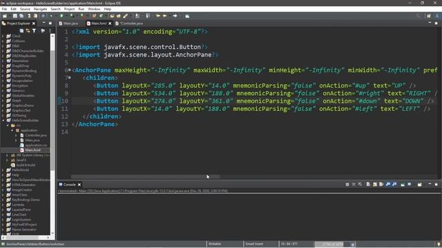 JavaFX Event Handling using Scene Builder ?