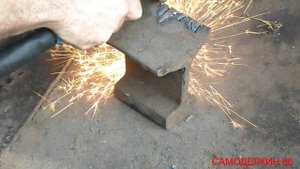 плазменый резак Валентина режем рельсу