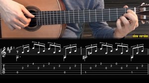 Etude Op.60 No.3 - Matteo Carcassi. Guitar Tutorial with TAB.