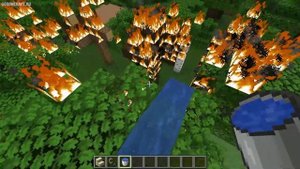 Майнкрафт 1.20.2 Как остановить огонь или пожар сразу же (2023)