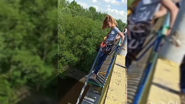 Прижек с моста в Чернигове