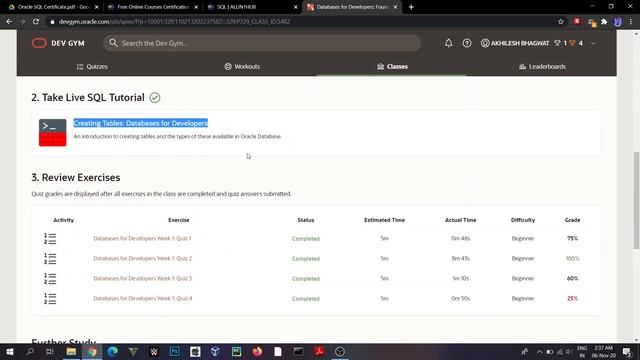 Oracle Free Course, Certification | Allin1hub Reviews | Certification | Oracle SQL | Oracle Trainin