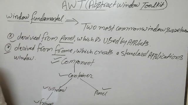 WT8: Abstract window Toolkits(AWT)|AWT by Sanjay Khakhil смотреть онлайн