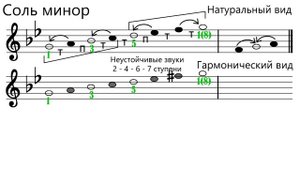 Гамма соль минор - Сольфеджио