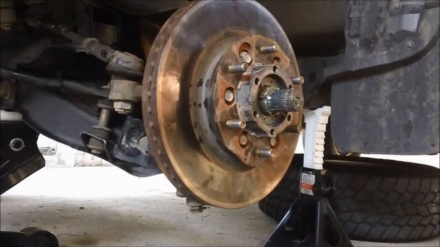 How to remove / repack / install wheel breaings on Nissan Navara d22 4wd смотреть онлайн