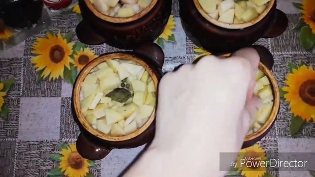 РЕЦЕПТ КАРТОШКИ С ОВОЩАМИ В ГОРШОЧКАХ//