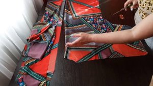 Как сшить тунику без выкройки.Платье туника в пол из шелка.