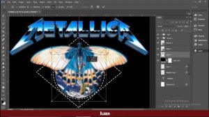 How to streetwear design // METALLICA font style in Photoshop